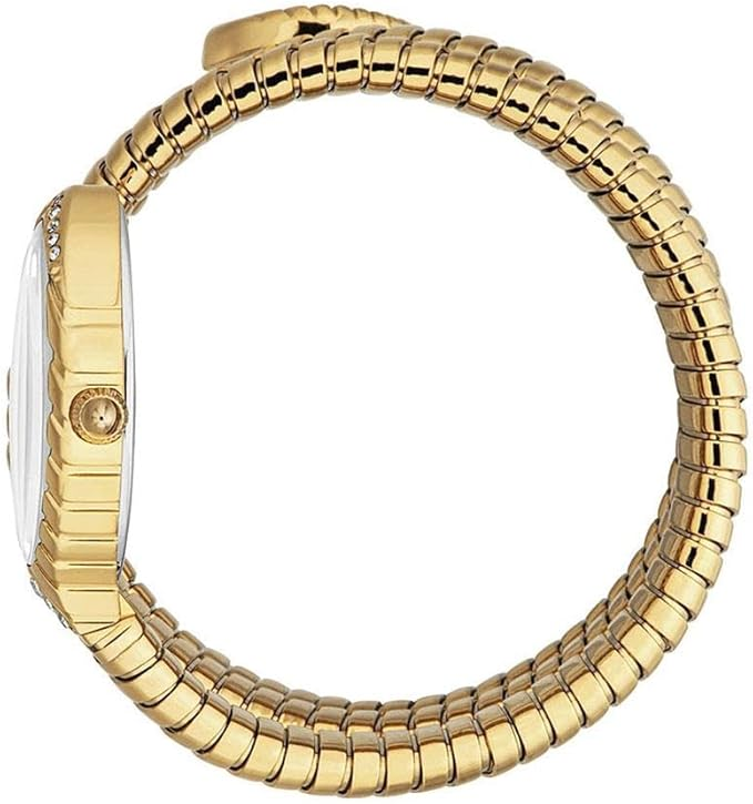 Signature Snake Womens Stainless Steel Gold Color Watch