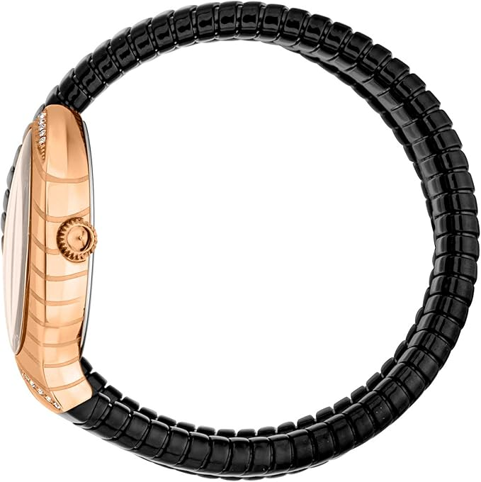 ignature Snake Classic Long Elegant Ladies Quartz Watch Fashion Flexible Bracelet Double Turn Stainless Steel Case