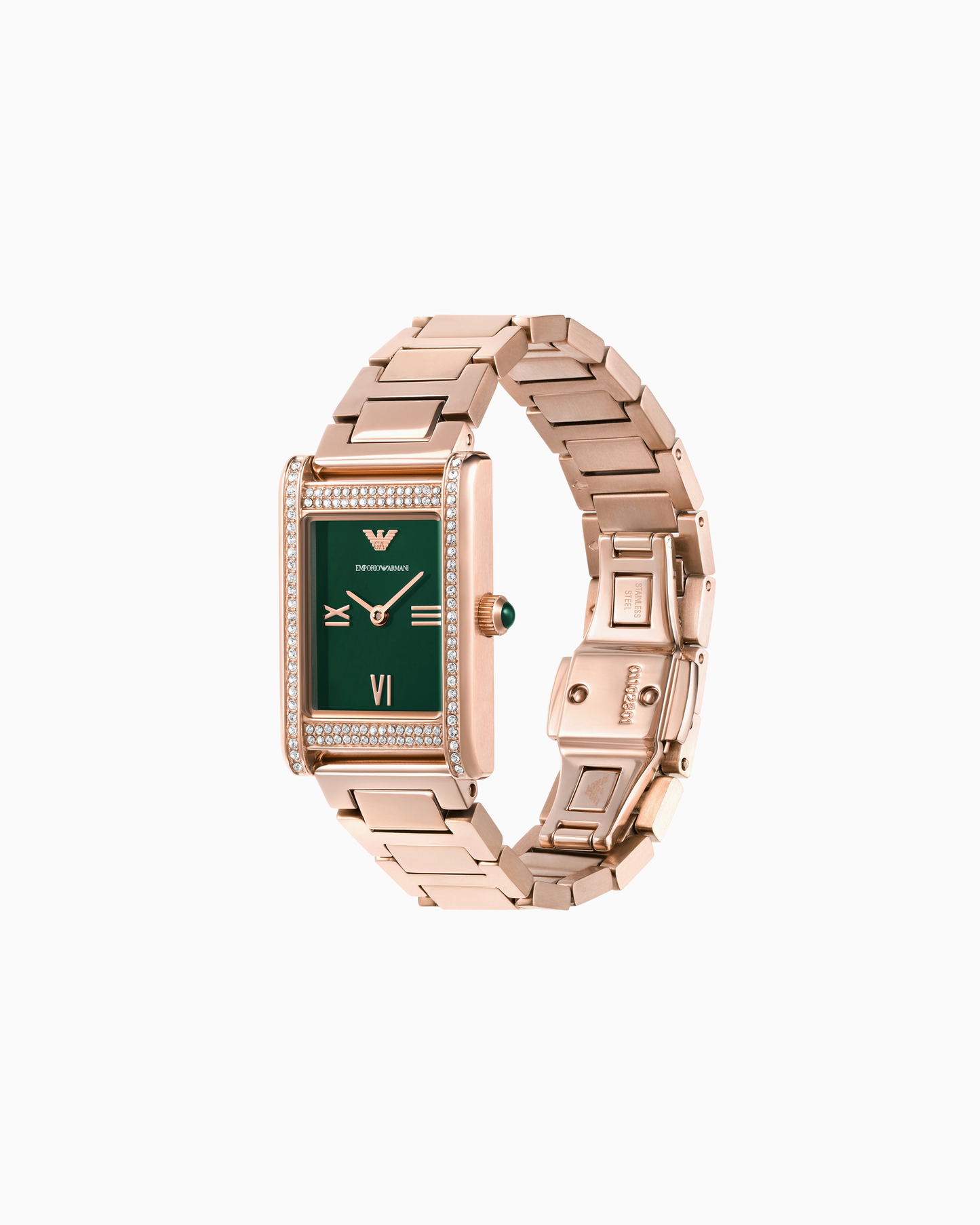Two-Hand Rose Gold-Tone Stainless Steel Watch