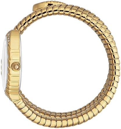 Signature Snake Womens Stainless Steel Gold Color Watch