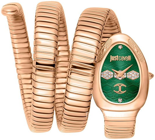 Signature Green/Rose gold colored steel