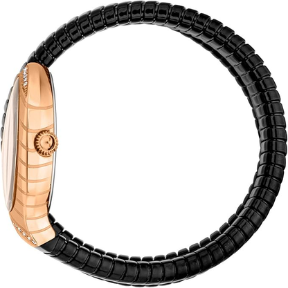 ignature Snake Classic Long Elegant Ladies Quartz Watch Fashion Flexible Bracelet Double Turn Stainless Steel Case