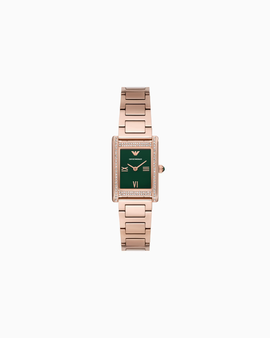 Two-Hand Rose Gold-Tone Stainless Steel Watch